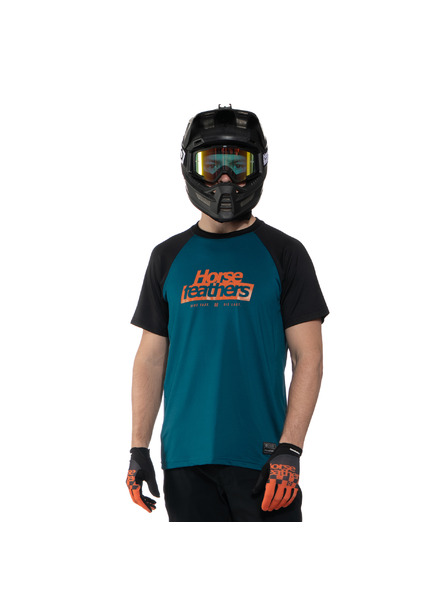 Horsefeathers Bike Jersey Spike petrol HORSEFEATHERS