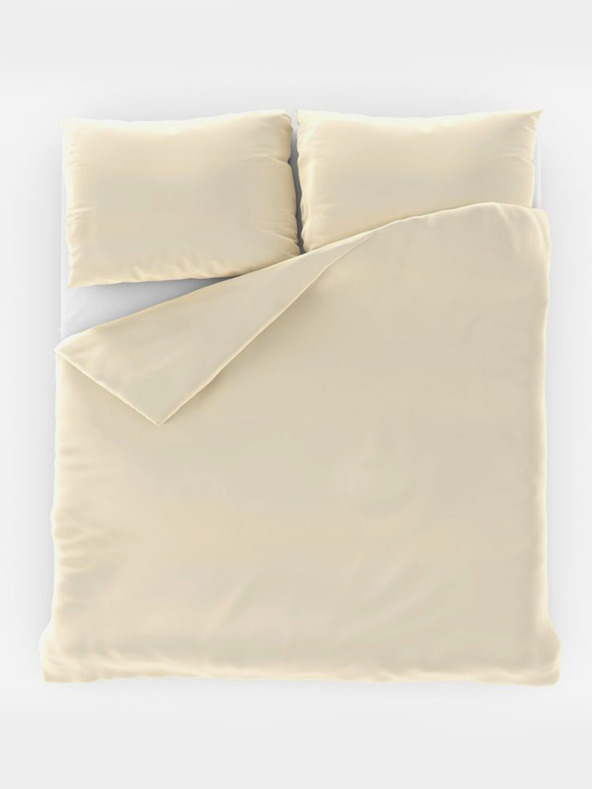 Kvalitex Satin Extended Bedding Set LUXURY COLLECTION 140x220, 70x90cm cream