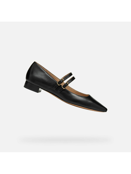 Geox Schwarze Damen Ballerina Schuhe Geox Giselda15