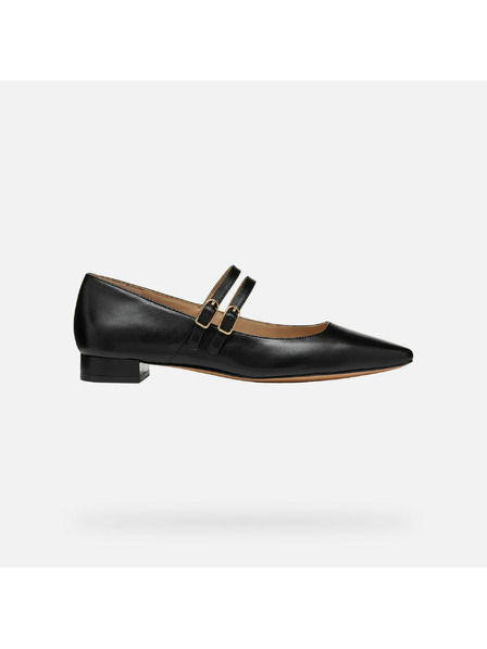 Geox Schwarze Damen Ballerina Schuhe Geox Giselda15