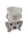 Casa de Engel Keramik-Aromalampe - Frosch - grau, 4/24