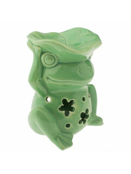 Casa de Engel Keramik-Aromalampe - Frosch - grün, 4/24