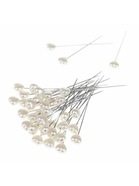 Casa de Engel Decorative pins with white hearts in box - 36 pcs, 20/200