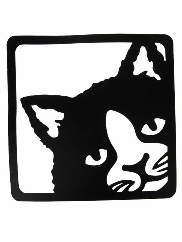 Casa de Engel Wanddekoration aus Metall - Katze, 12/36