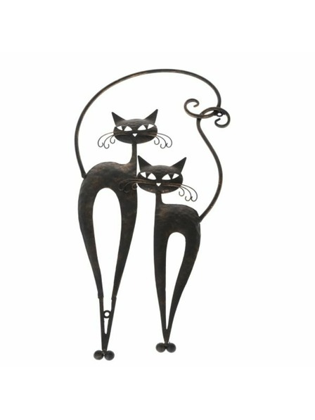 Casa de Engel Wanddekoration aus Metall - Katzen, 0/12