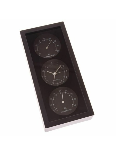 Casa de Engel Wall/Table Clock with Thermometer and Hygrometer, 0/24