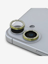 Guess Guess Fixed Glitter Lens Protection for iPhone 16/16 Plus Gold