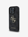 Guess Guess PU 4G Metal Logo Back Cover for iPhone 16 Pro Max Grey