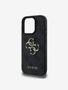 Guess Guess PU 4G Metal Logo Back Cover for iPhone 16 Pro Max Grey