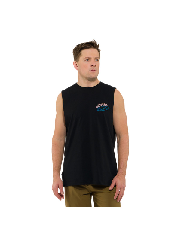 Horsefeathers Schwarzes Herren-Tanktop HORSEFEATHERS