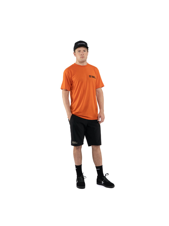 Horsefeathers Orangefarbenes Herren-Funktions-T-Shirt HORSEFEATHERS