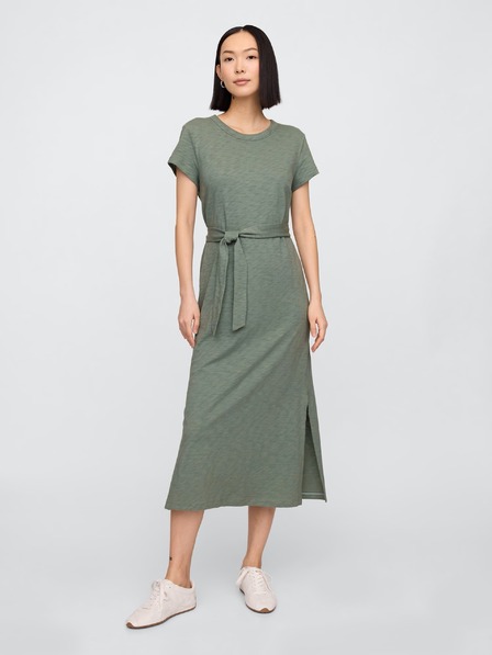 GAP Damen-Midi-Kleid mit Gürtel GAP