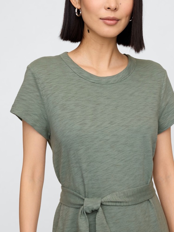 GAP Damen-Midi-Kleid mit Gürtel GAP