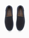 Ombre Clothing Dunkelblau Herren Wildleder Slipper Ombre Clothing