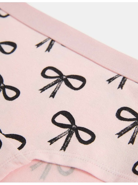 Marks & Spencer Cotton stretch shorts with bow, 7 pcs in package (5-16 years) Marks & Spencer pink
