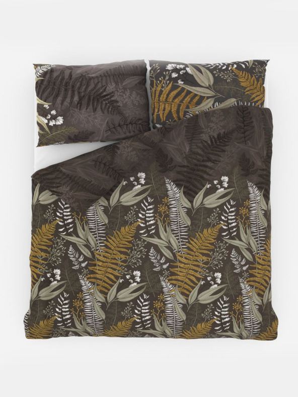 Kvalitex Satin French Bedding LUXURY COLLECTION 1+2, 200x200, 70x90cm FERN