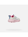Geox White Geox Flexyper Fast Girls Sneakers