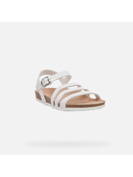 Geox White Geox Adriel Girls Sandals