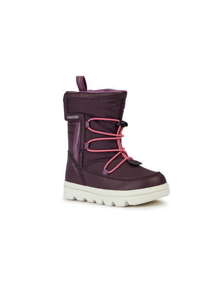 Geox Burgunderfarbene Mädchen-Stiefeletten Geox Willaboom Abx
