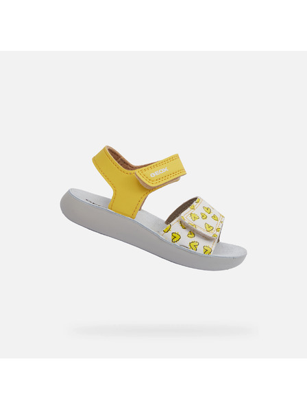 Geox Gelbe Geox Lightfloppy Sandalen für Mädchen