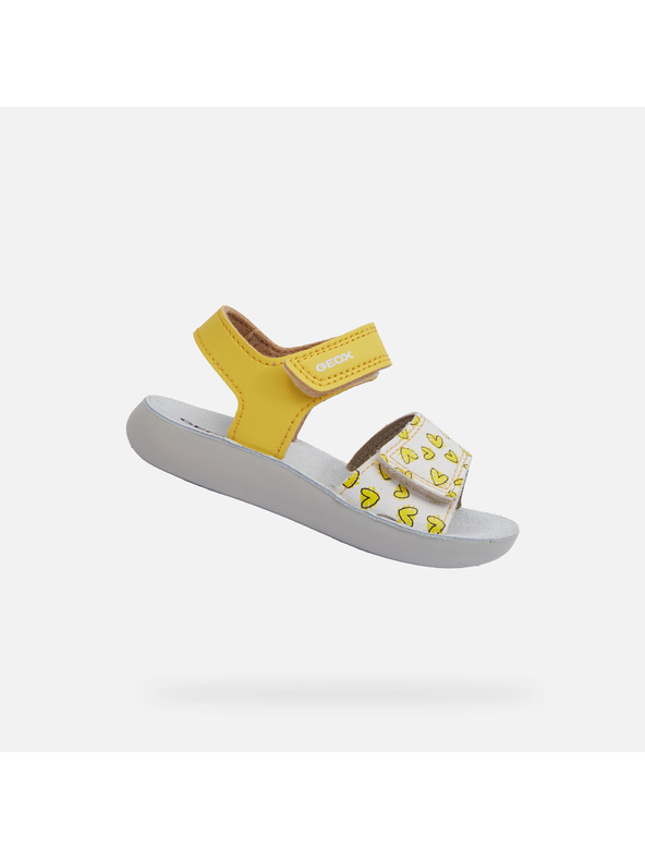 Geox Gelbe Geox Lightfloppy Sandalen für Mädchen