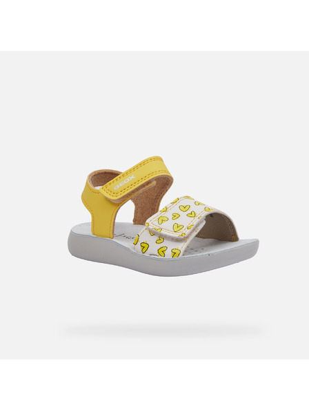 Geox Gelbe Geox Lightfloppy Sandalen für Mädchen