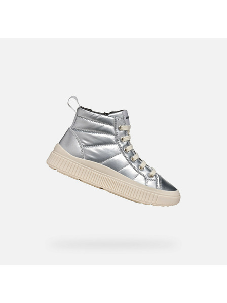 Geox Silberne Geox Laquinny Sneaker für Mädchen