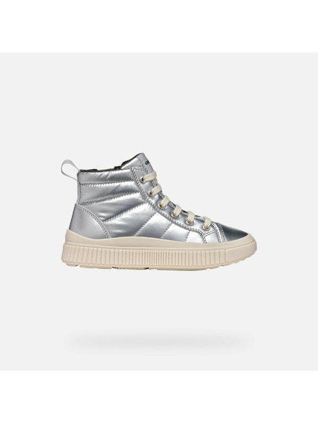 Geox Silberne Geox Laquinny Sneaker für Mädchen