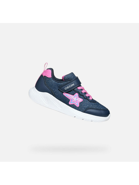 Geox Navy Blue Geox Sprintye Girls Sneakers