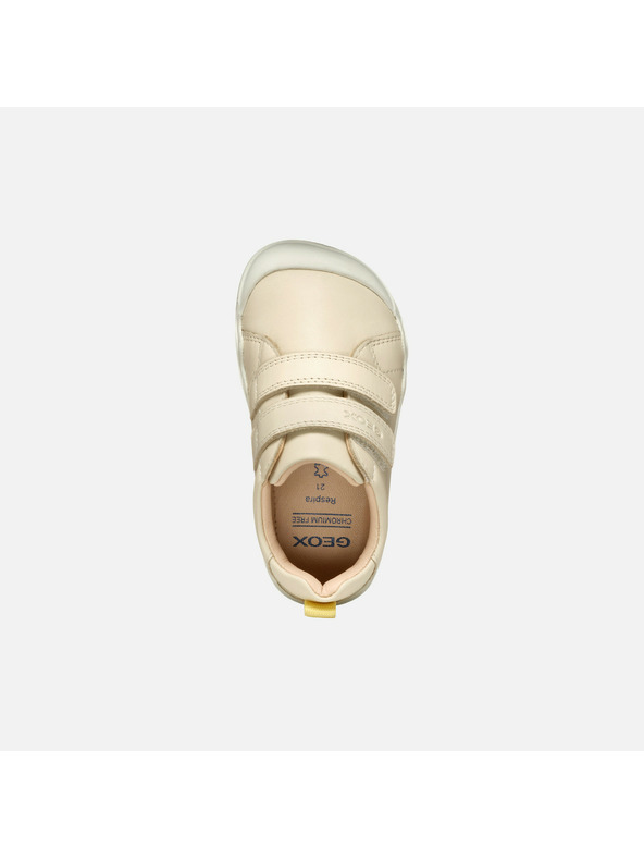 Geox Cremefarbene Mädchen Barefoot Sneaker Geox Steppieup