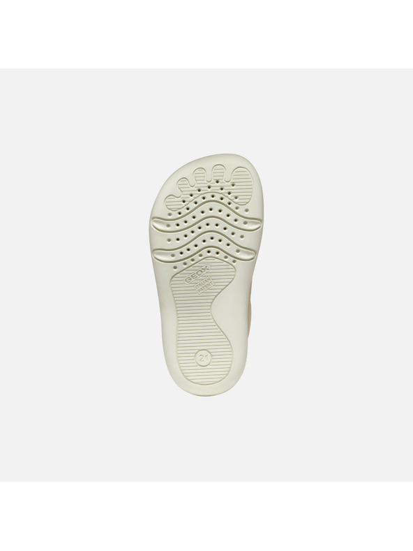 Geox Cremefarbene Mädchen Barefoot Sneaker Geox Steppieup