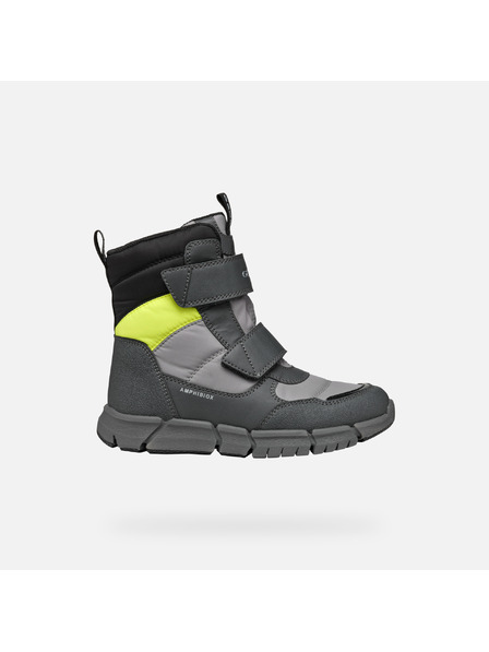 Geox Graue Jungen-Stiefeletten Geox Flexyper B Abx