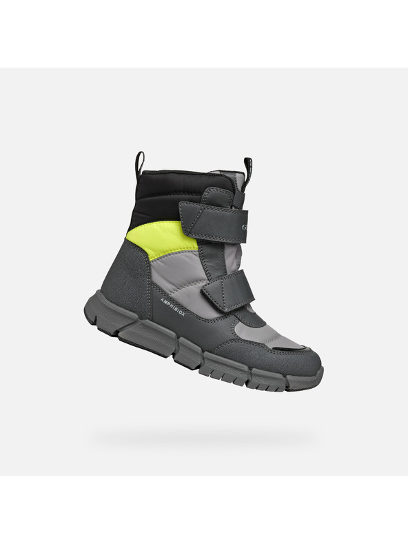 Geox Graue Jungen-Stiefeletten Geox Flexyper B Abx