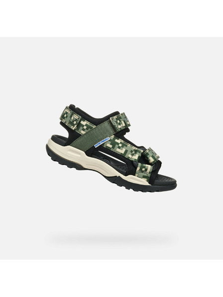 Geox Dunkelgrüne Jungen Sandalen Geox Borealis