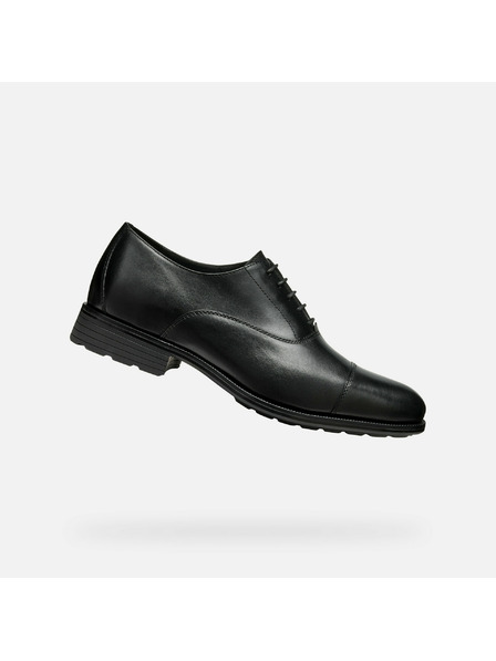 Geox Schwarze Herren Business Schuhe Geox Walk Pleasure F