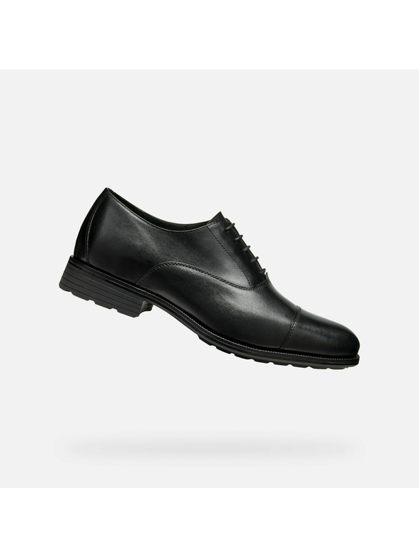 Geox Schwarze Herren Business Schuhe Geox Walk Pleasure F