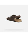 Geox Dunkelbraune Herrensandalen Geox Ghita