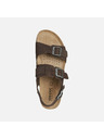 Geox Dunkelbraune Herrensandalen Geox Ghita