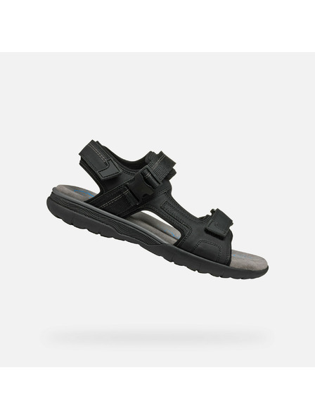Geox Schwarze Herrensandalen Geox Spherica EC5