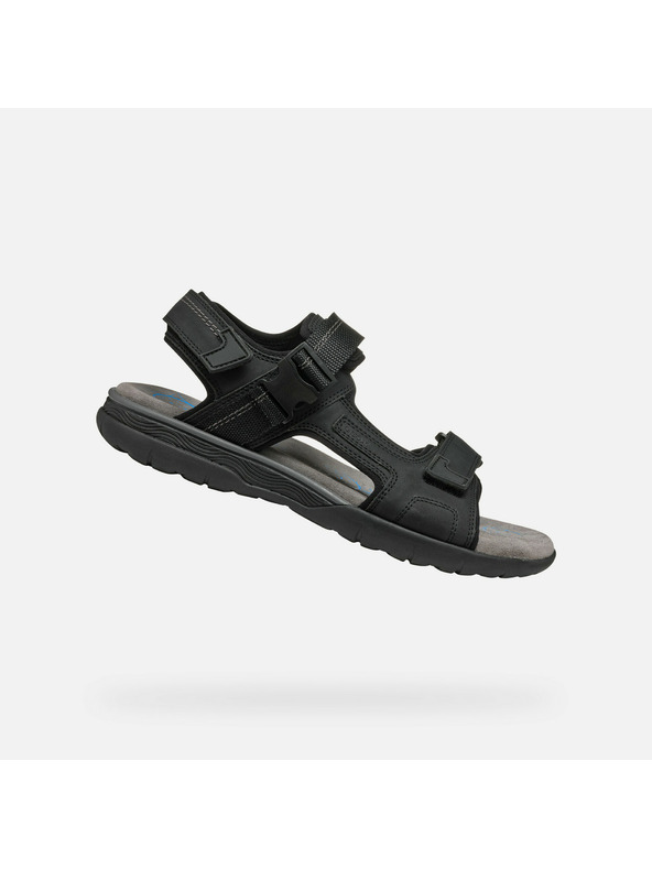 Geox Schwarze Herrensandalen Geox Spherica EC5