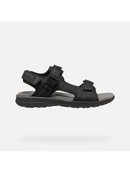 Geox Schwarze Herrensandalen Geox Spherica EC5