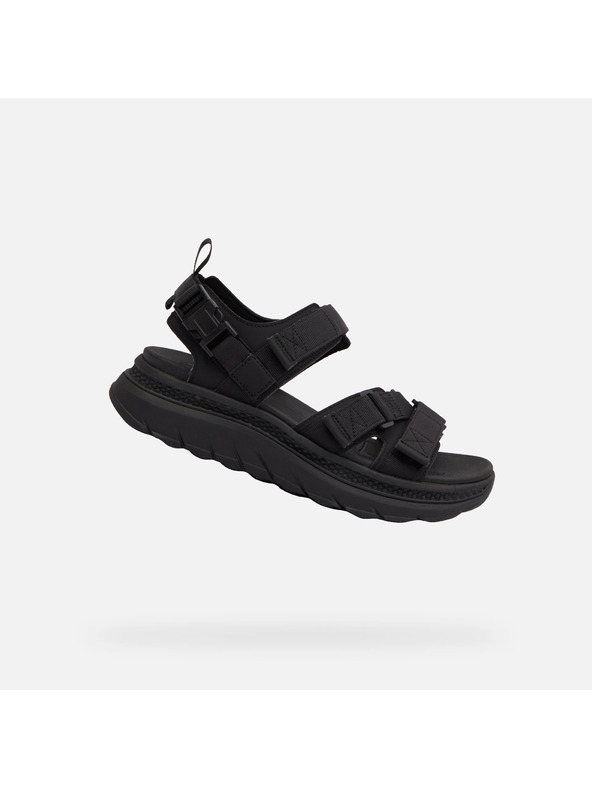 Geox Schwarze Herrensandalen Geox Spherica Actif X S