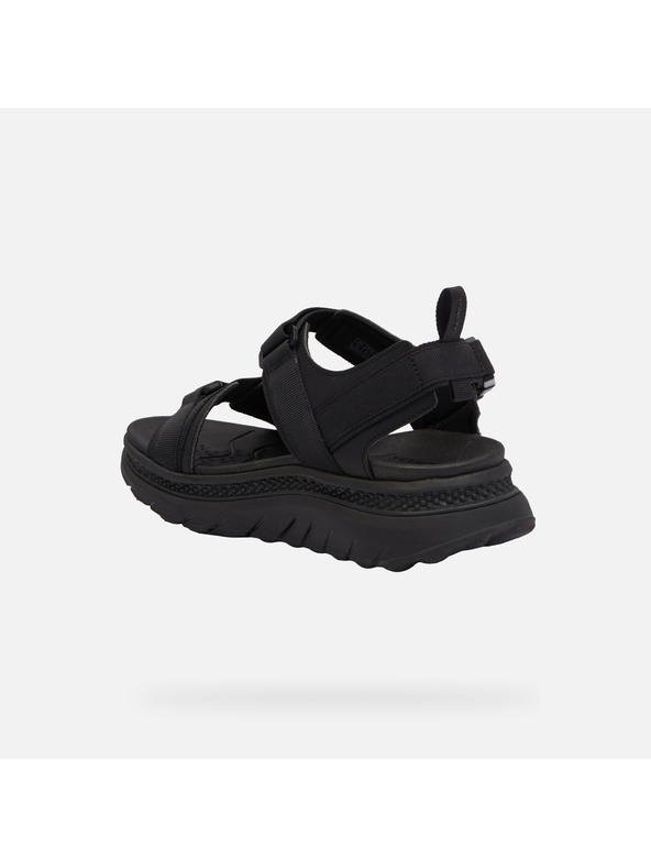 Geox Schwarze Herrensandalen Geox Spherica Actif X S
