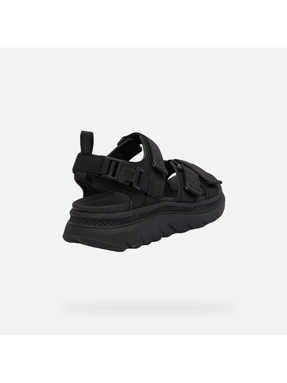 Geox Schwarze Herrensandalen Geox Spherica Actif X S