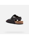 Geox Schwarze Herrensandalen Geox Ghita