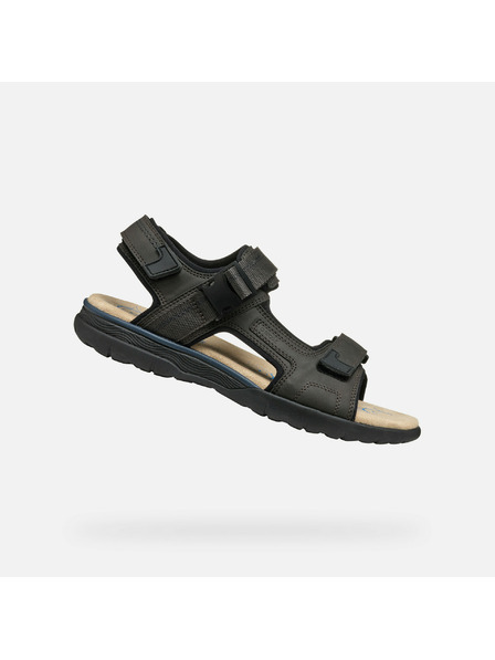 Geox Dunkelbraune Herrensandalen Geox Spherica EC5