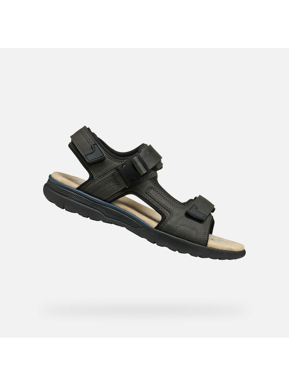 Geox Dunkelbraune Herrensandalen Geox Spherica EC5