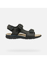 Geox Dunkelbraune Herrensandalen Geox Spherica EC5