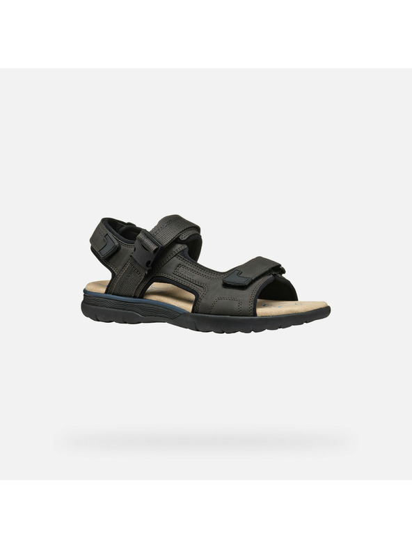 Geox Dunkelbraune Herrensandalen Geox Spherica EC5