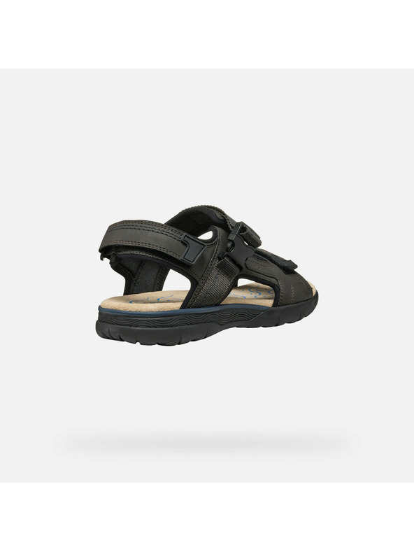 Geox Dunkelbraune Herrensandalen Geox Spherica EC5